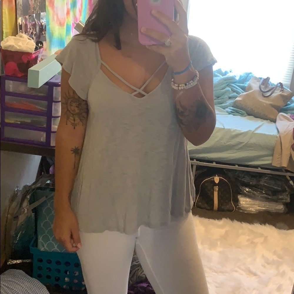 Criss cross shirt